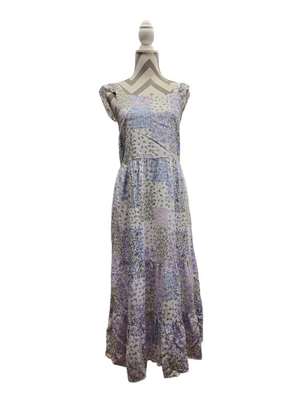 Romantic Floral Maxi Dress Soft Feminine Garden Party Dress Teen | art class XL - Picture 2 of 9